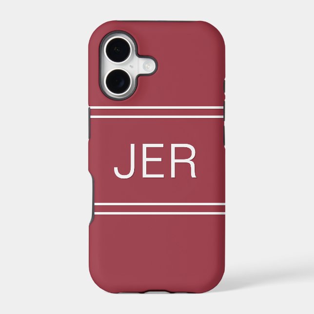 Initiales monogrammes personnalisées Modèle noir m (Verso)