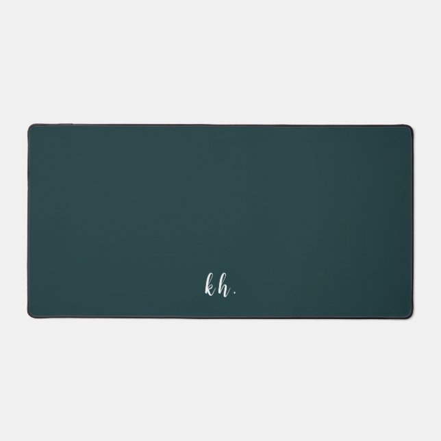 Initiales simples Élégant Script Cursif Turquoise  (Recto)