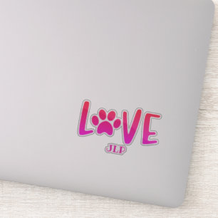 Initialled Love Paw