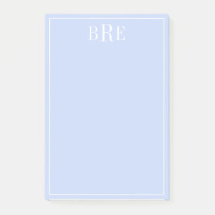Initials Blue Post-it Notes