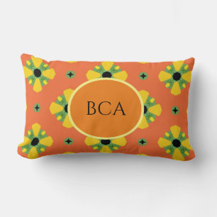 INITIALS Bright Birthday or Anniversary Gift Lumbar Pillow