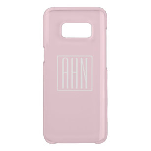 Initials Monogram   Light Pink Uncommon Samsung Galaxy S8 Case