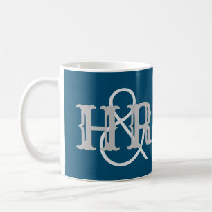 Initials of a Happy Couple on a Coffee Mug