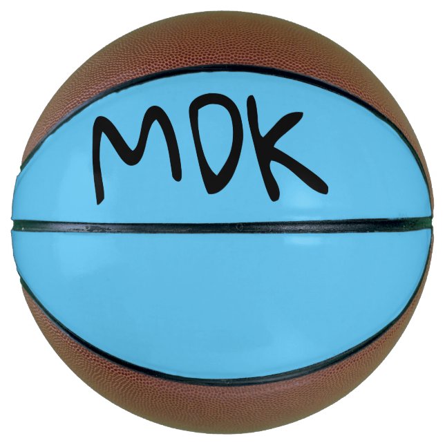 Initials on Blue Basketball (Front)