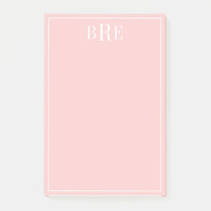 Initials Peach Post-it Notes