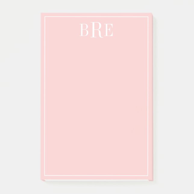 Initials Peach Post-it Notes (Front)