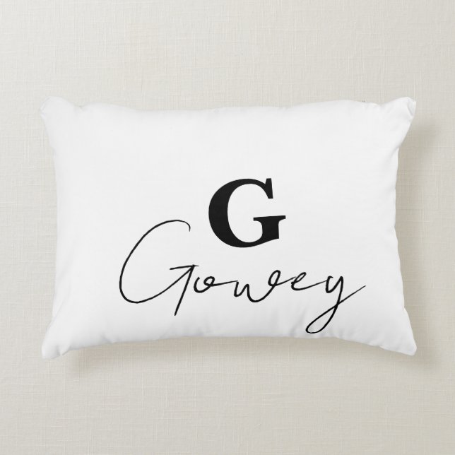 Initials Personalize Comfort Accent Pillow (Front)