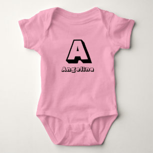 Initials Personalized Baby Bodysuit