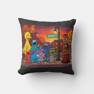 INITIATING NEIGHBORHOOD SCAN THROW PILLOW