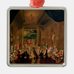 Initiation ceremony in a Viennese Masonic Metal Ornament