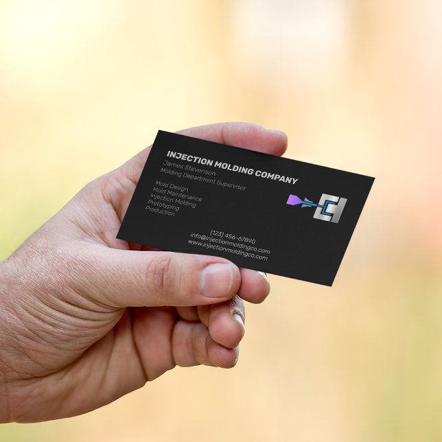 Injection Moulding Company Business Card (Creator Uploaded)