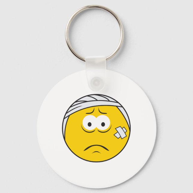 Injured Boo boo Face Keychain (Front)