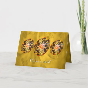 Injured to invite! Painted Egg Romanian Greeting1 Holiday Card