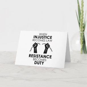Injustice Greeting Card