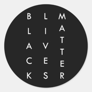 Injustice Unveiled The Black Lives Movement Sticke Classic Round Sticker