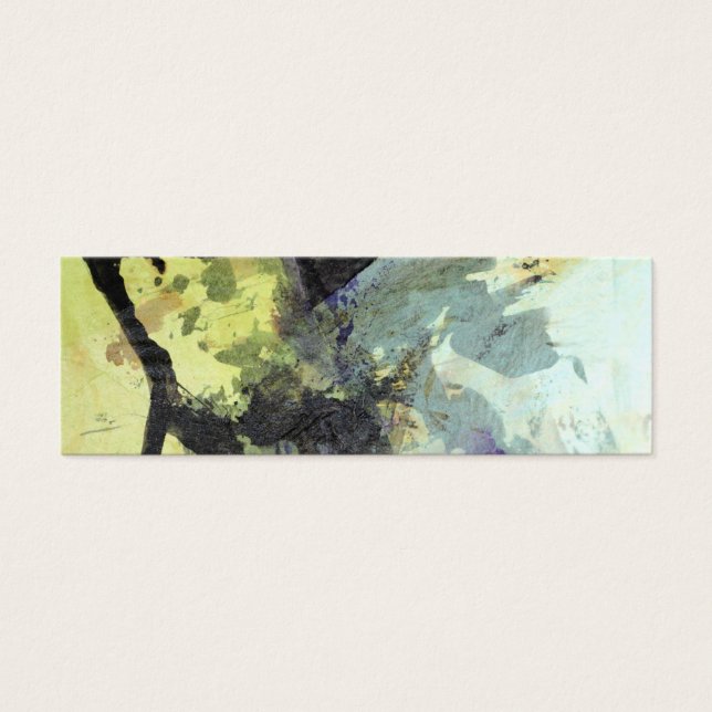 ink and paper collage bookmark (Front)