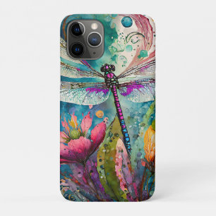 Ink and Pen Watercolor Dragonfly  Phone Case