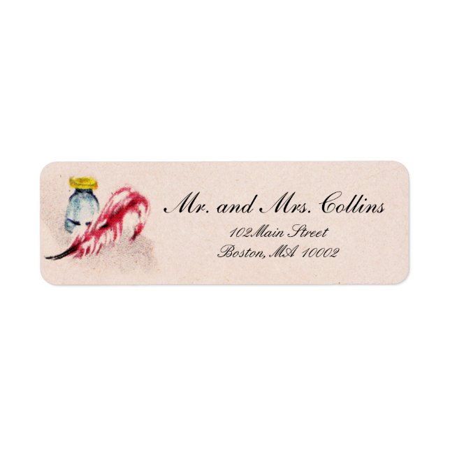 Ink and Quill Address Labels (Front)