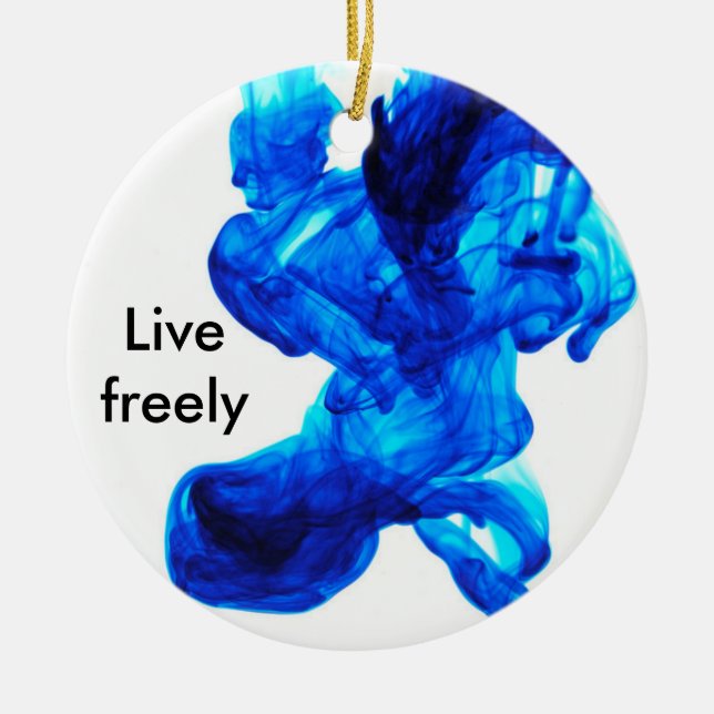 Ink and Quill Christmas Ornament (Front)