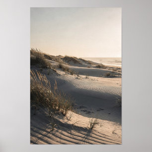 Ink and Warm Linen Dunes Coastal Wall Art