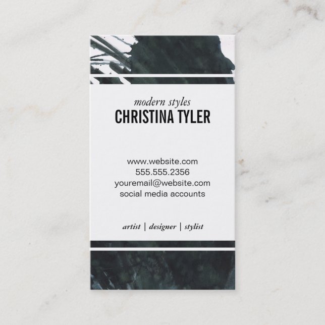 Ink | Black Business Card (Front)