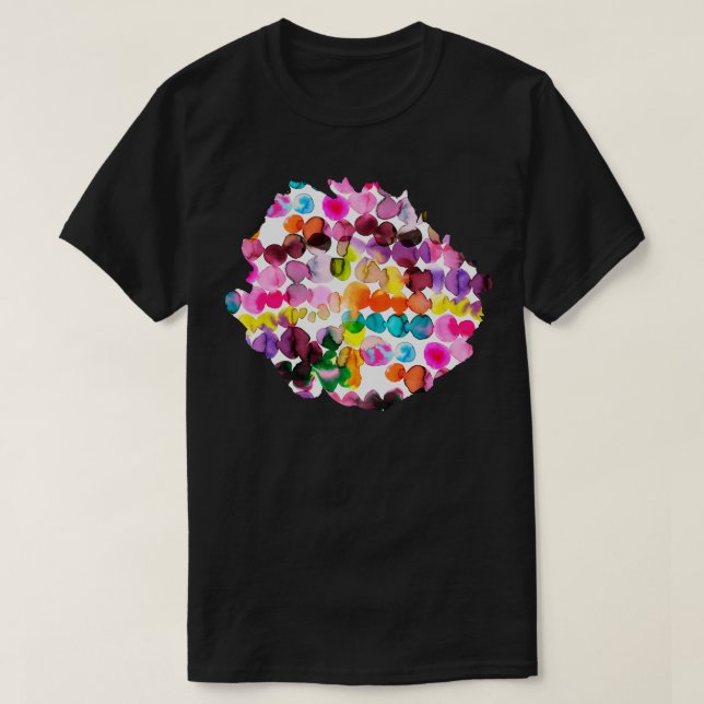 Ink Bleeding Dots Spring T-Shirt (Design Front)