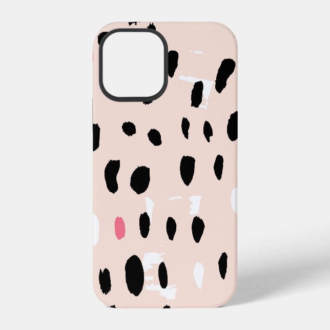 Ink Brush Strokes: Artistic Texture iPhone Case (Back)