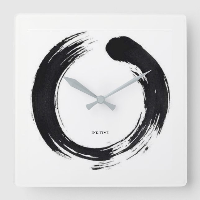 Ink Brush Your Time - Clock (Front)