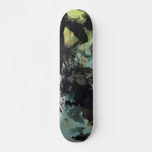 ink collage skateboard 7-1/8" (Front)