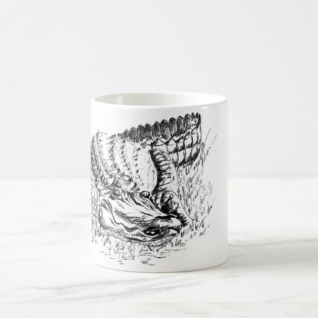 Ink crocodile coffee mug (Center)