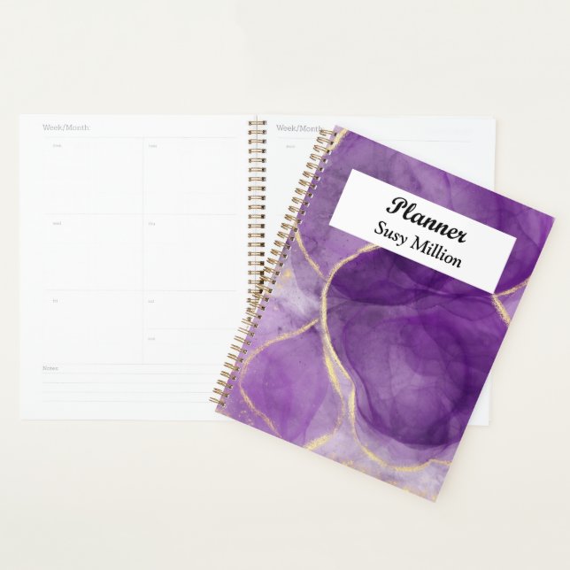 Ink d'alcool violet personnalisé avec gestionnaire (Devant avec enveloppe)