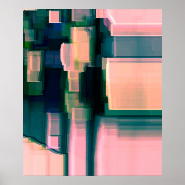 "Ink" Digital Abstract Art Poster (Front)