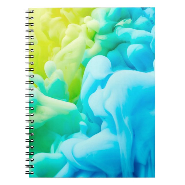 Ink drop in water backgroundabstract,background,dr notebook (Front)