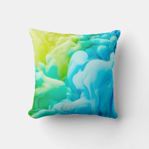 Ink drop in water backgroundabstract,background,dr throw pillow