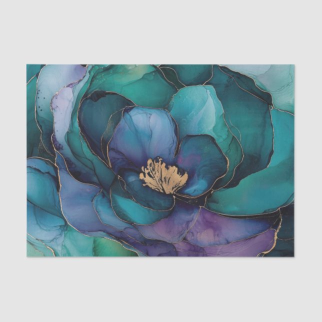 Ink Flowers Tissue Paper (Front)