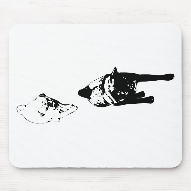 Ink Focus, Bold Desk Accent Mouse Pad (Front)