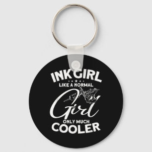 Ink Girl - Tattoo Lover Tattooist Tattoo Artist Keychain