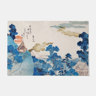 Ink Graphics Asian Gardens Landscape  Doormat