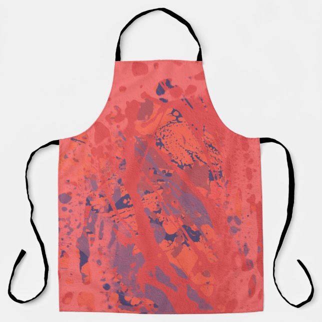 Ink hand made painting. Abstract wall art. Creativ Apron (Front)