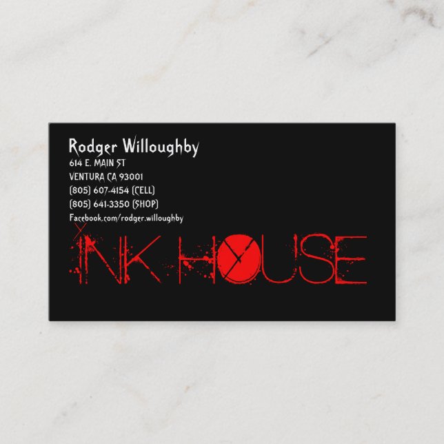 Ink House Business Card (Front)