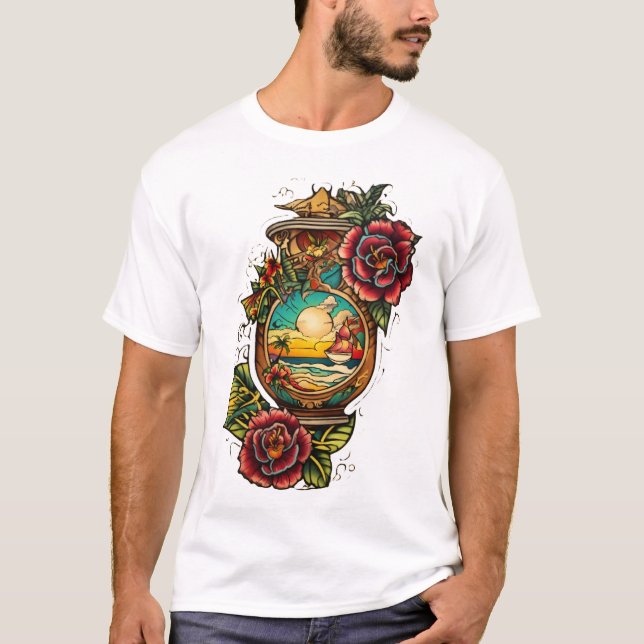 Ink Imagination: Tattoo Tee T-Shirt Design (Front)