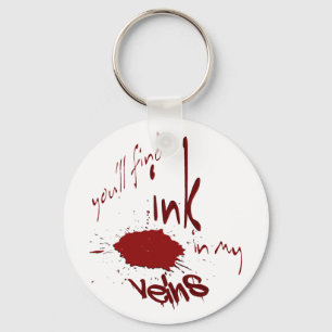 Ink in my Veins Basic Keychain