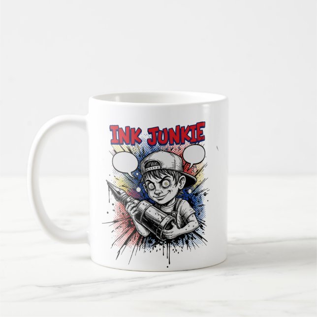 INK JUNKIE COFFEE MUG (Left)