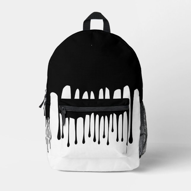 Ink leak printed backpack (Front)