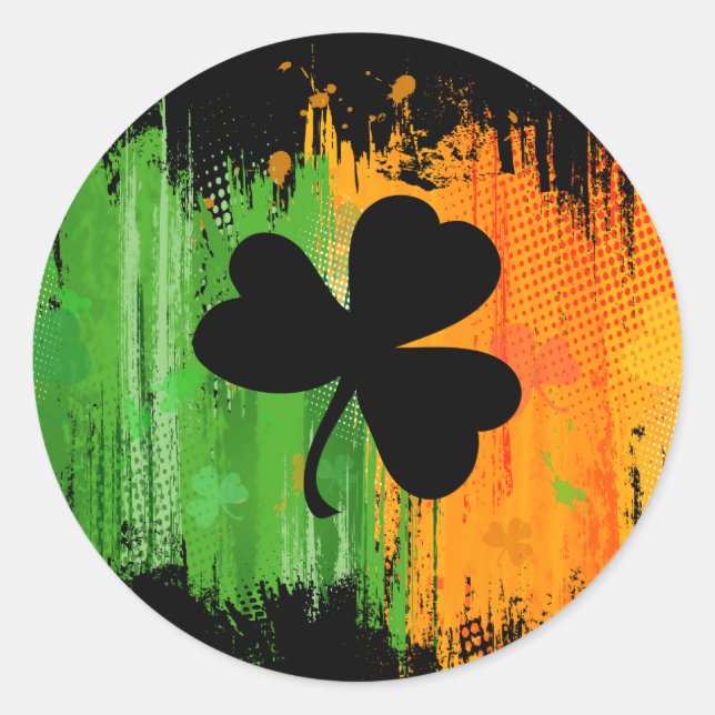Ink Lucky Clover dark sticker (Front)