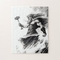 Ink of northern mythology god thor