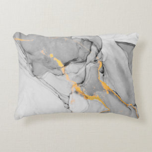 Ink, paint, abstract. Closeup of the painting. Col Accent Pillow