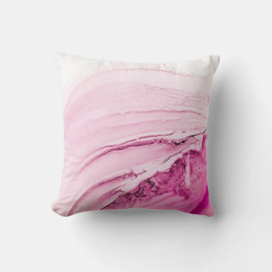 Ink, paint, abstract. Closeup of the painting. Col Throw Pillow