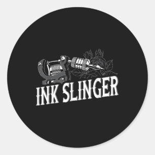Ink Slinger - Tattoo Artist  Classic Round Sticker