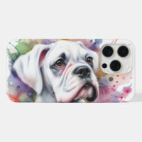 Ink Spattered Boxer Dog Joy 